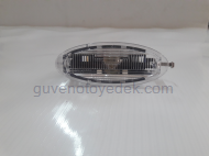 Opel Astra F 1992 1998 modeller için uygun Opel Corsa B Arka Plaka Lambası Camı İthal İTHAL