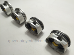 Opel Astra F 1992 1998 modeller için uygun Opel Astra F Piston ve Sekman (X2.0XEV) Goetze Marka Goetze , X2.0XEV