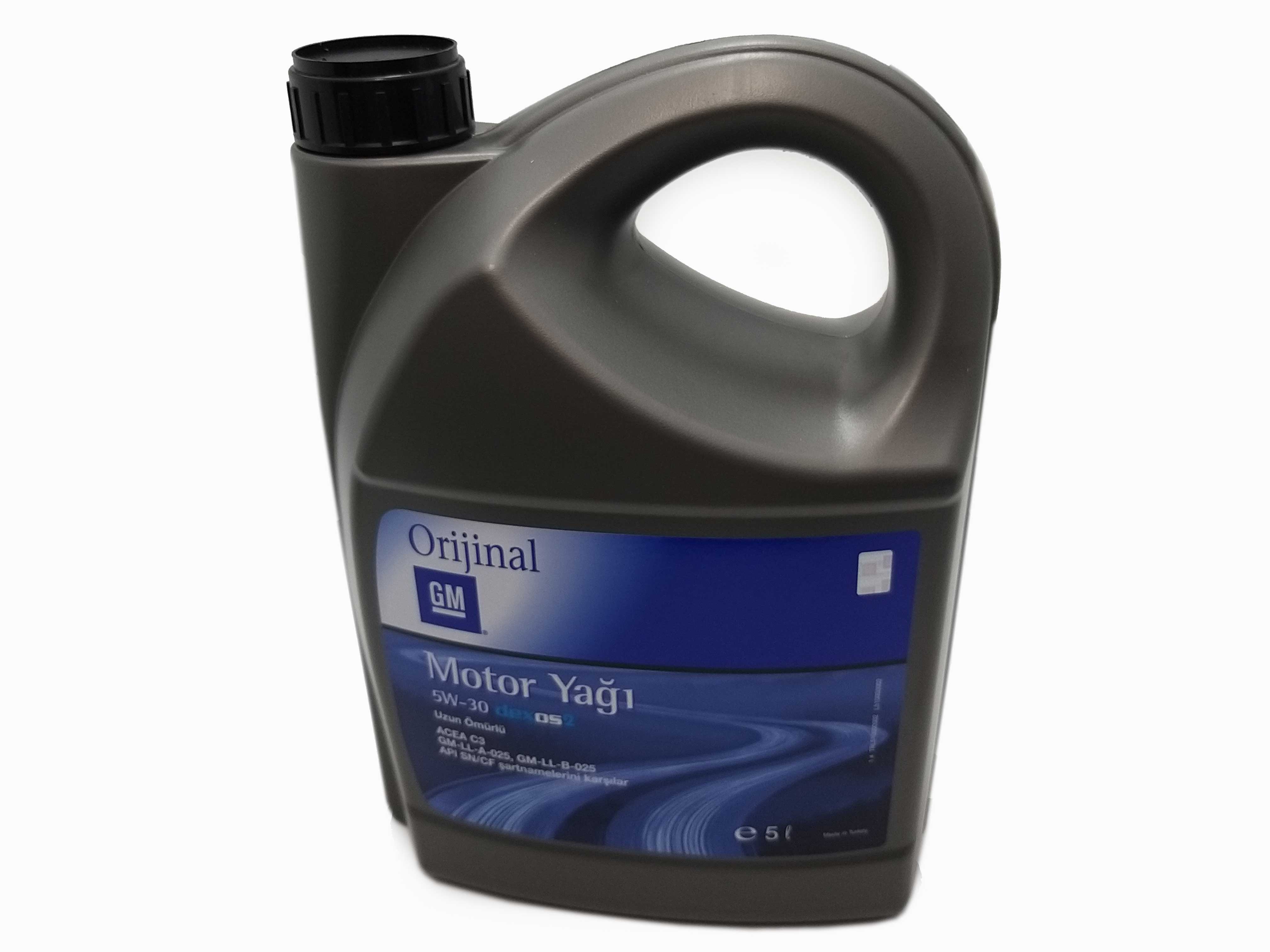 Opel Tüm Opeller için uygun 5/30 GM 5 Lt Motor Yağı Dexos2 Partiküllü GM Marka GM